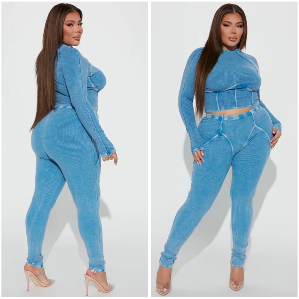 Jaime Legging Set - Blue - Sz 1X